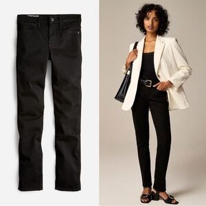J Crew • 9" Mid-Rise Vintage Slim-Straight Jean in Stay Black wash ankle cropped